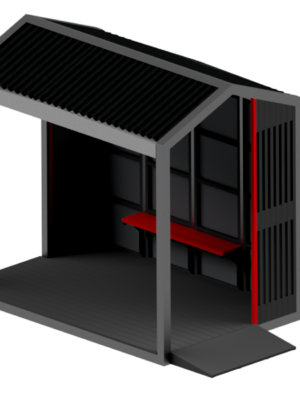 PARADERO 3X2 con piso POCK